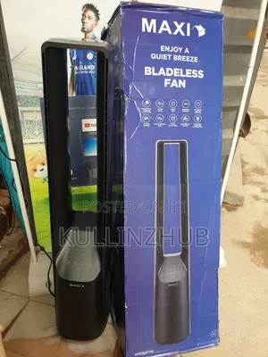 Maxi 42 Inch Bladeless Fan In Black | 150pd-ams
