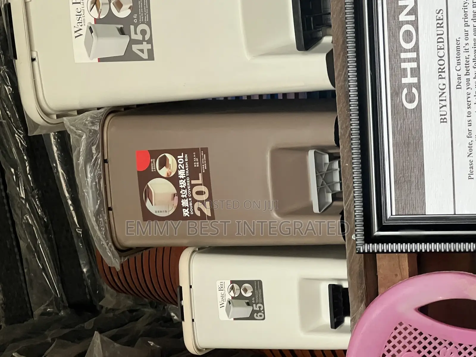 20l Double-Covered Pedal Trash Bin.