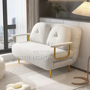 Modern Cream Fabric Sofa Bed ( Convertible )