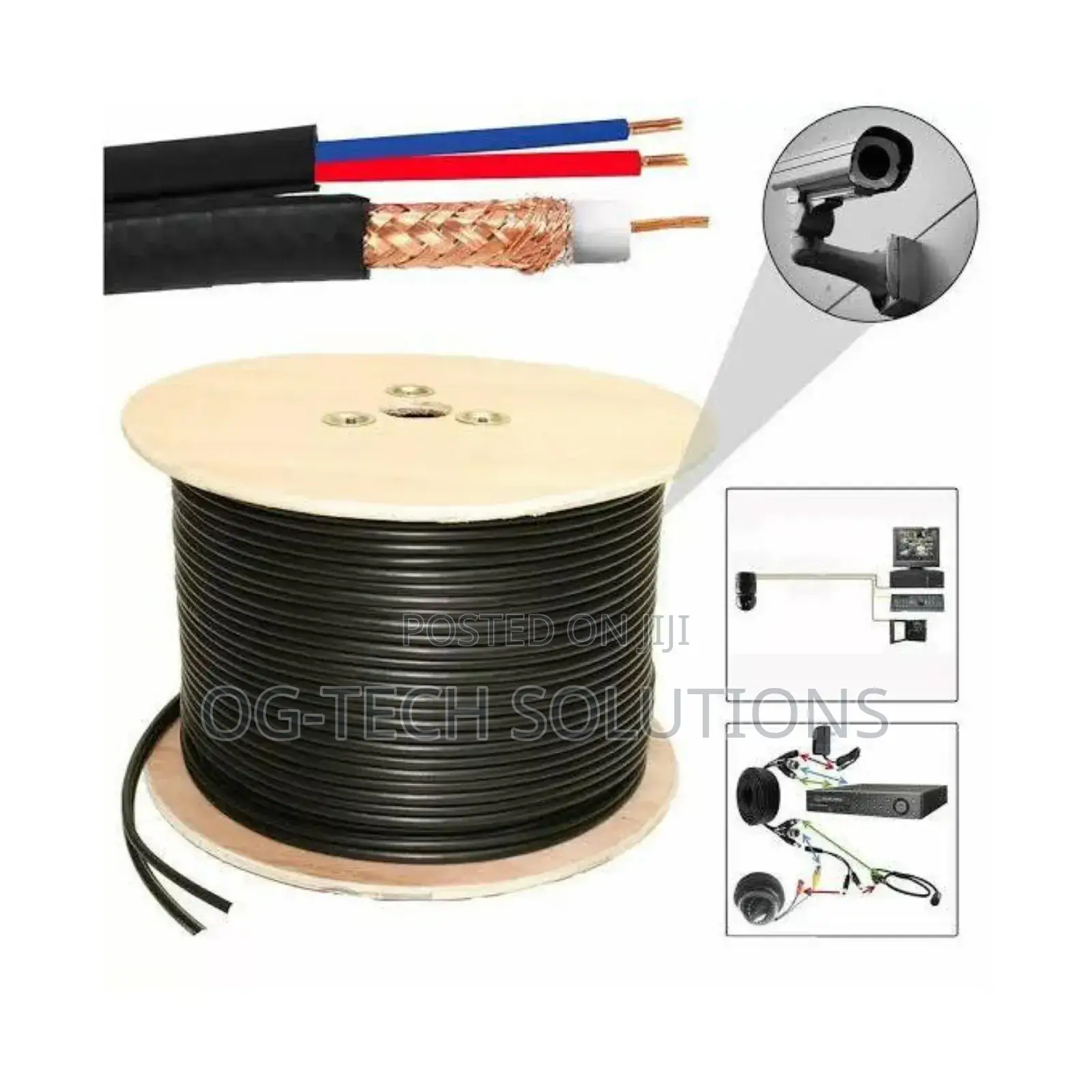 CCTV Camera Cable Rg59 Power Pro Coaxial Cable-305m
