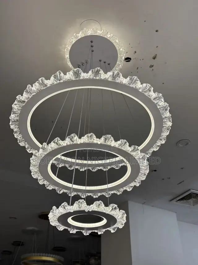 3 Rings Crystal Led Chandelier