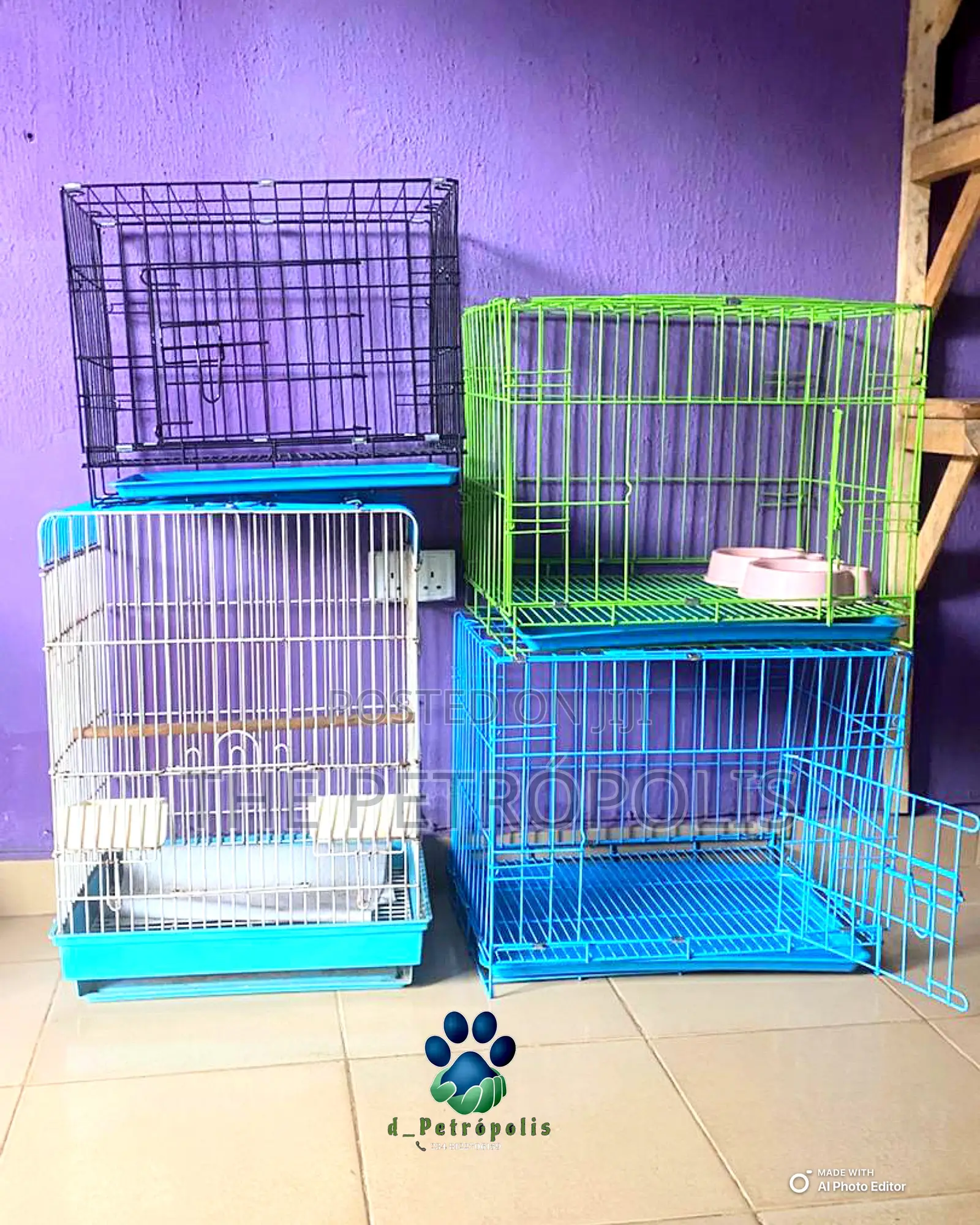 Collapsible Dog Cage All Sizes
