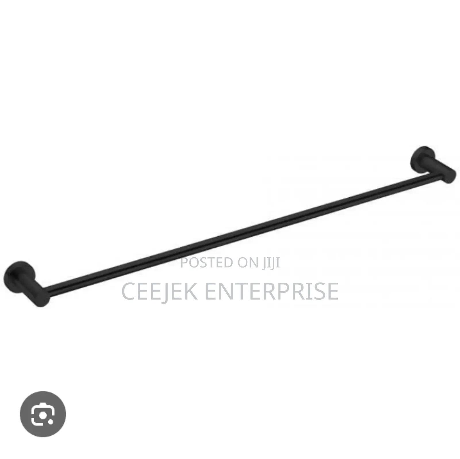 Single Black Towel Rack