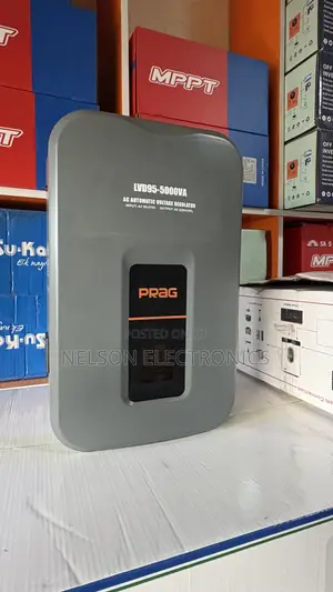 Prags 5kva (95-270v) Relay Voltage Stabilizer Dark Grey
