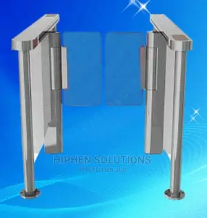 Fingerprint Locked Swing Barrier Gate Security Automatic Turnstiles