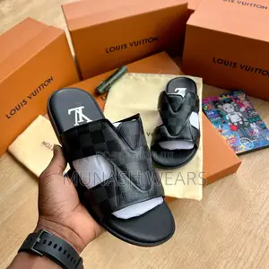 Louis Vuitton Leather Monogram Slipers 40-46 Available