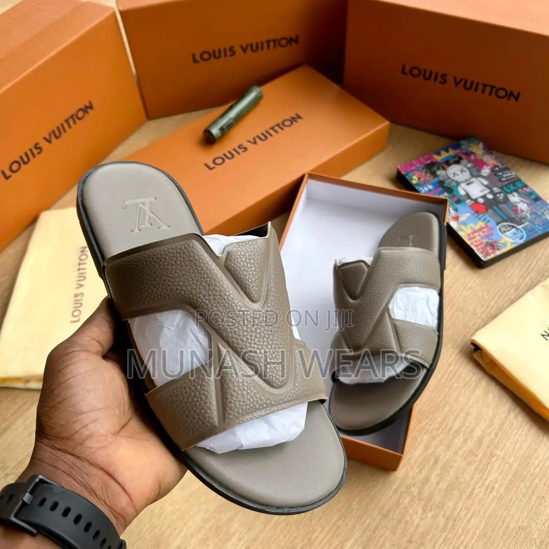 Louis Vuitton Leather Monogram Slipers 40-46 Available