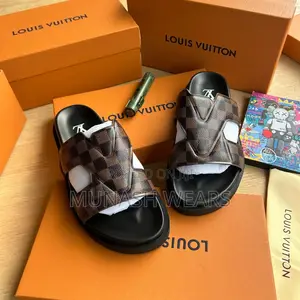 Louis Vuitton Leather Monogram Slipers 40-46 Available
