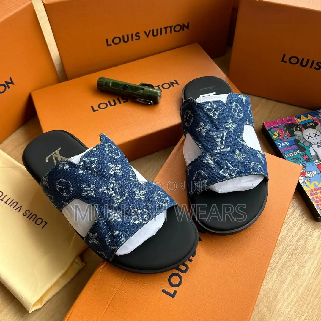 Louis Vuitton Leather Monogram Slipers 40-46 Available
