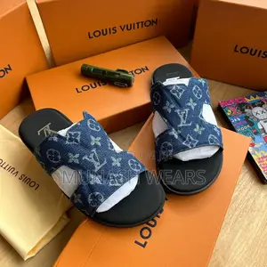Louis Vuitton Leather Monogram Slipers 40-46 Available