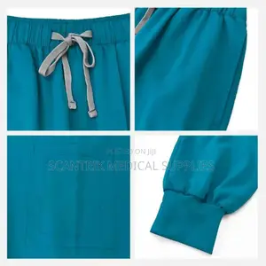 Long Sleeve Scrub Uniform With Elastic Ankle in Nigeria by Scantrik