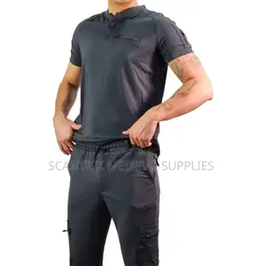 V-Neck Scrub Uniform With Elastic Ankle in Nigeria by Scantrik