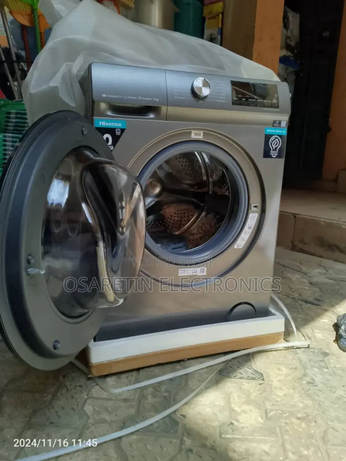 Hisense Automatic Side Loader Washing Machine 8kg