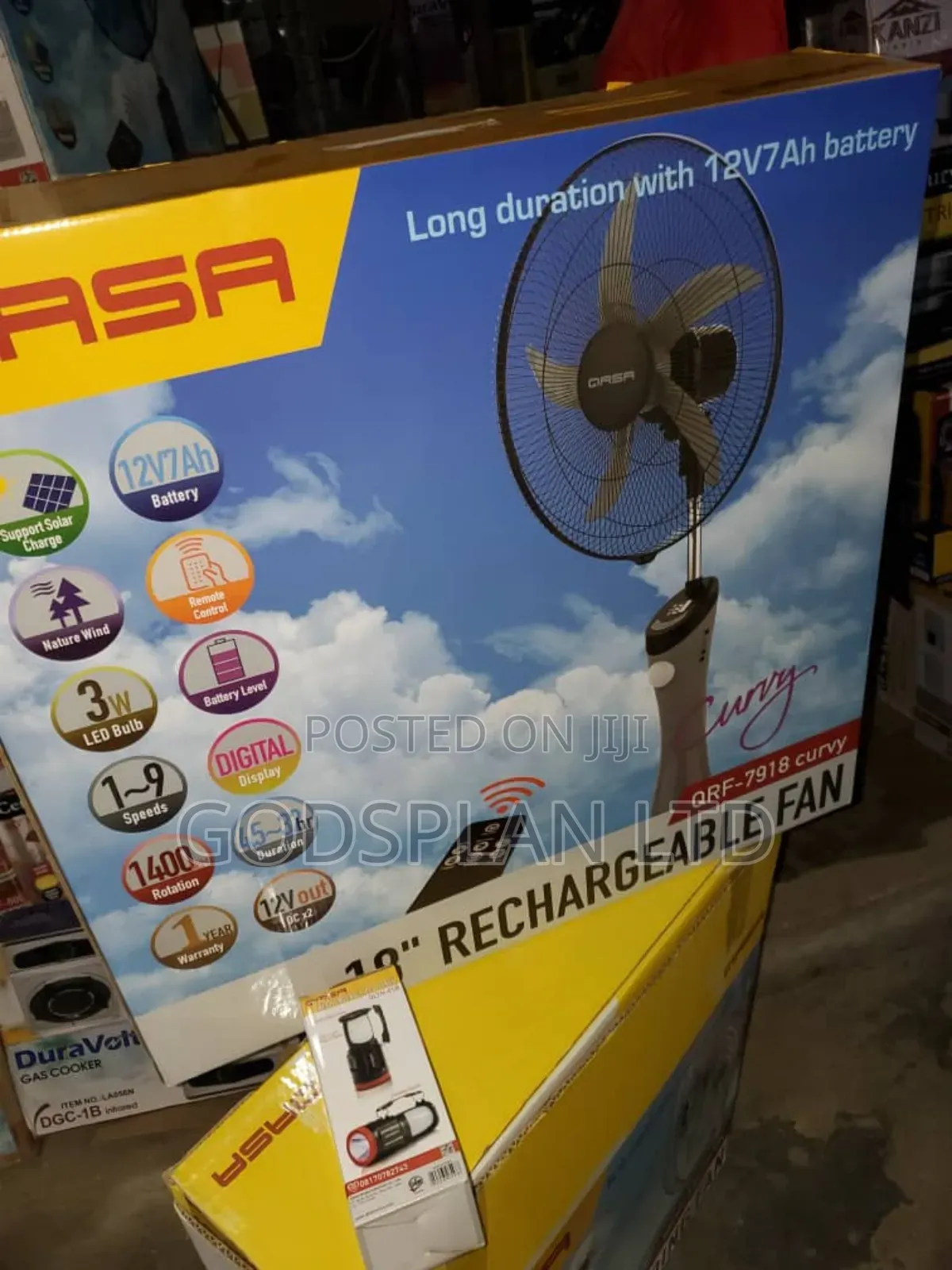 Rechargeable Fan 18"