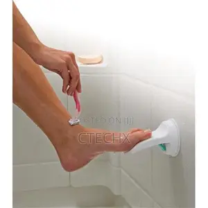 Shower Foot Rest for Shaving Legs With Upgraded Powerful Suction Cup