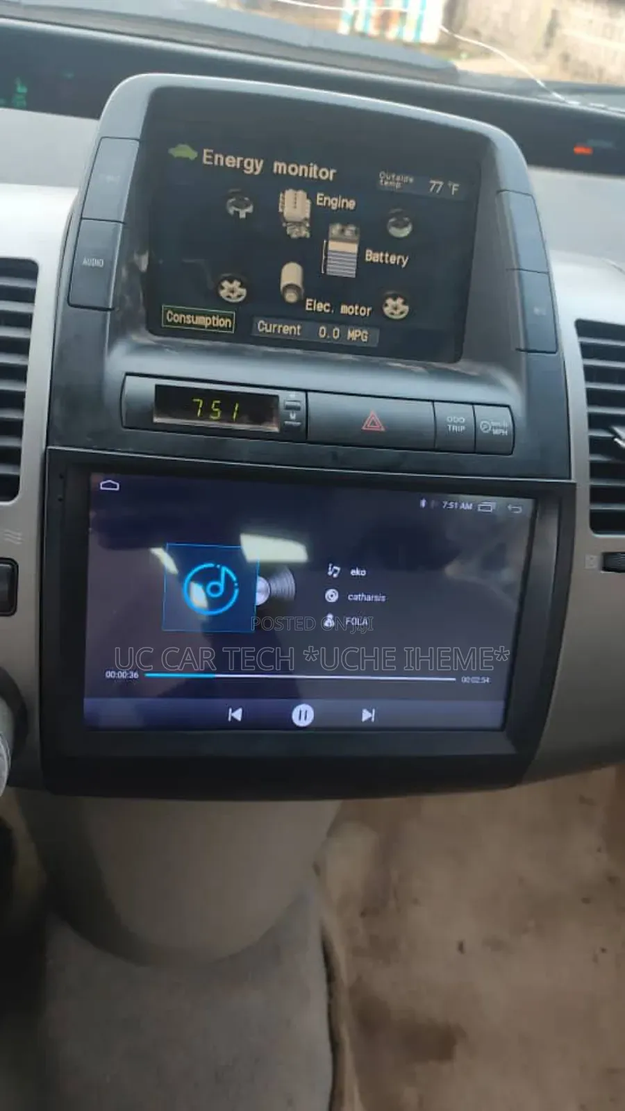 Toyota Prius 2003-2008 Android Screen