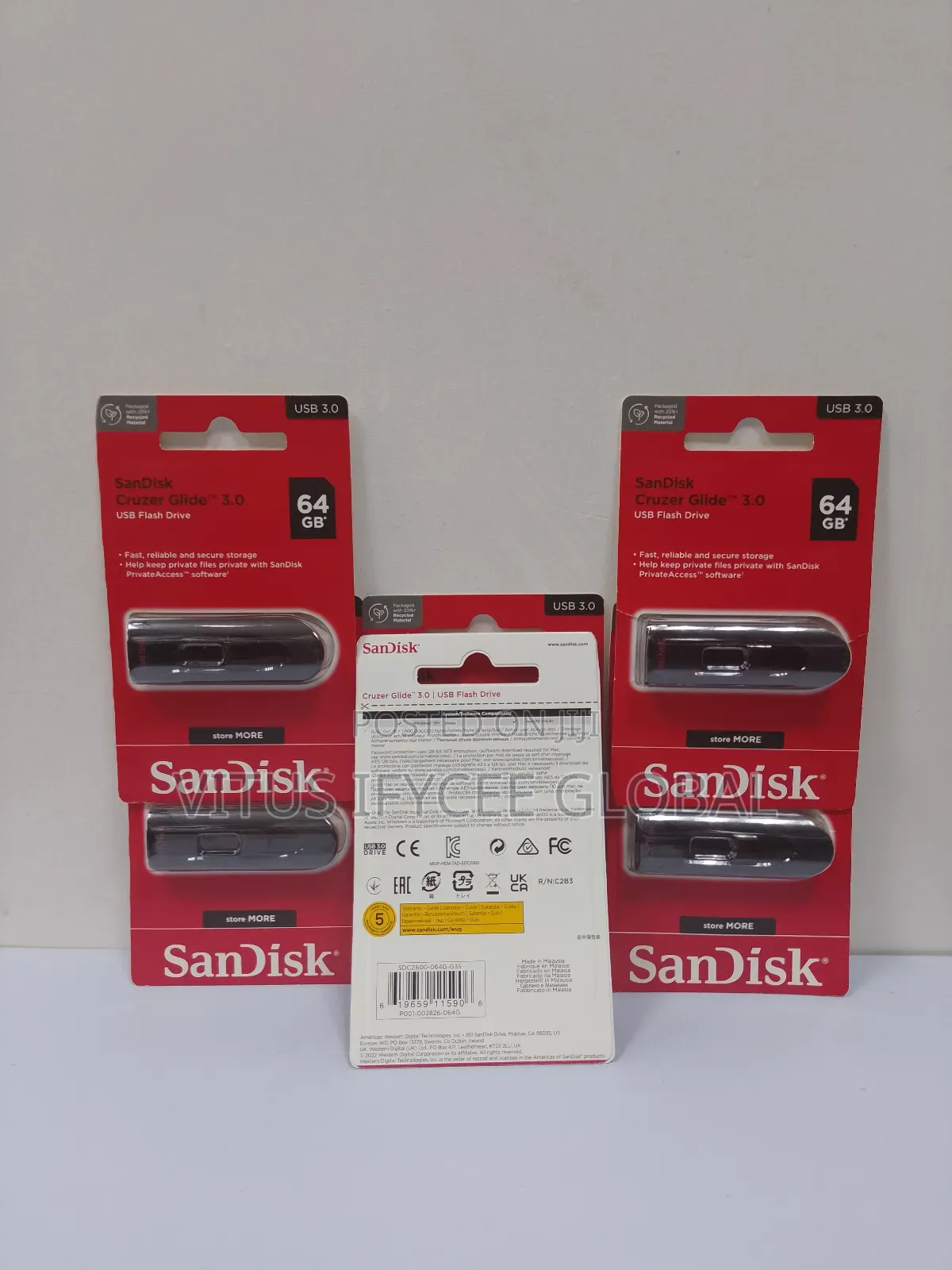 Sandisk Cruzer Glide 3.0 Flash Drive 64gb