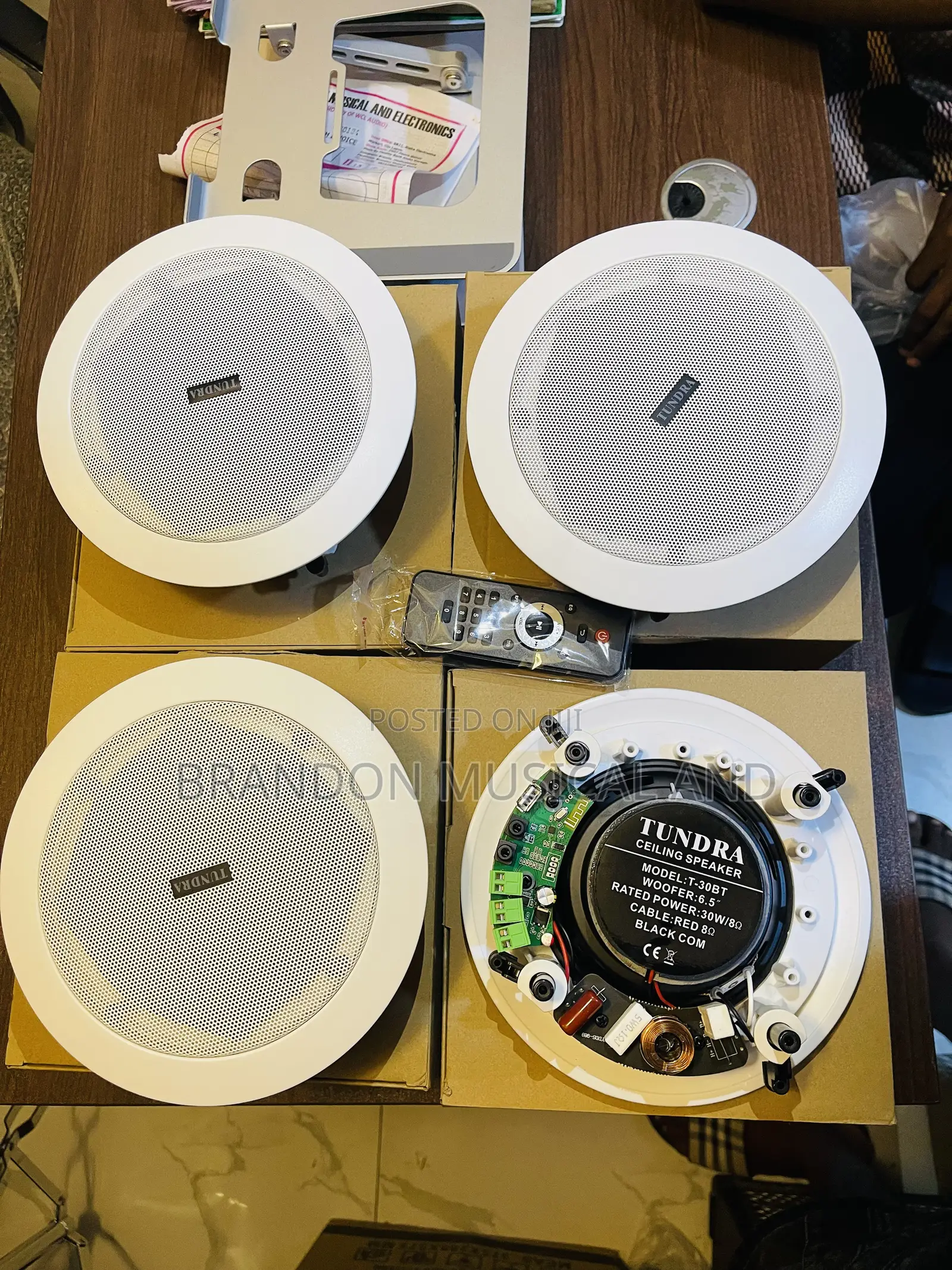 4 in One Bluetooth Ceiling Speaker With Remote