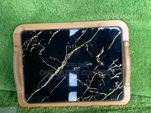 Wooden Tray With Marble Inside