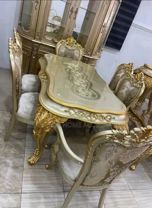 A Set of Luxury Gold Royal Dining Table