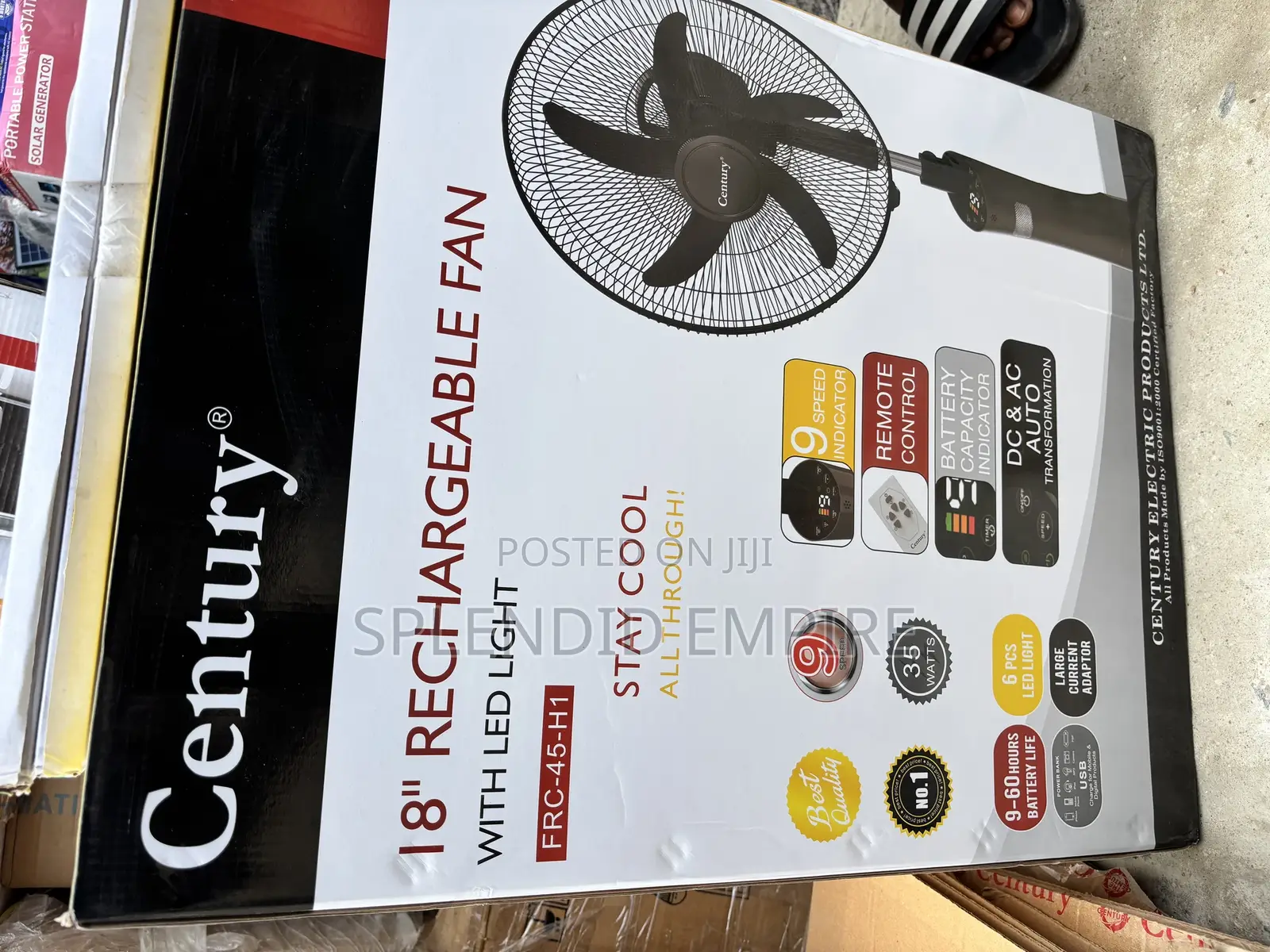 Century’S Rechargeable Fan