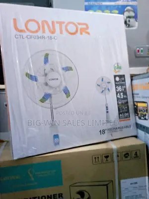 Lontor 18” Rechargable Fan