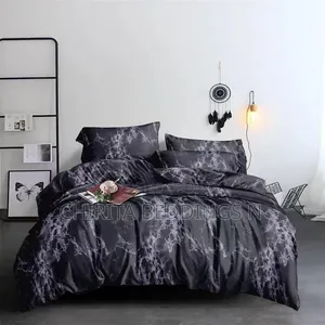 Black and White Bedspread and Duvet