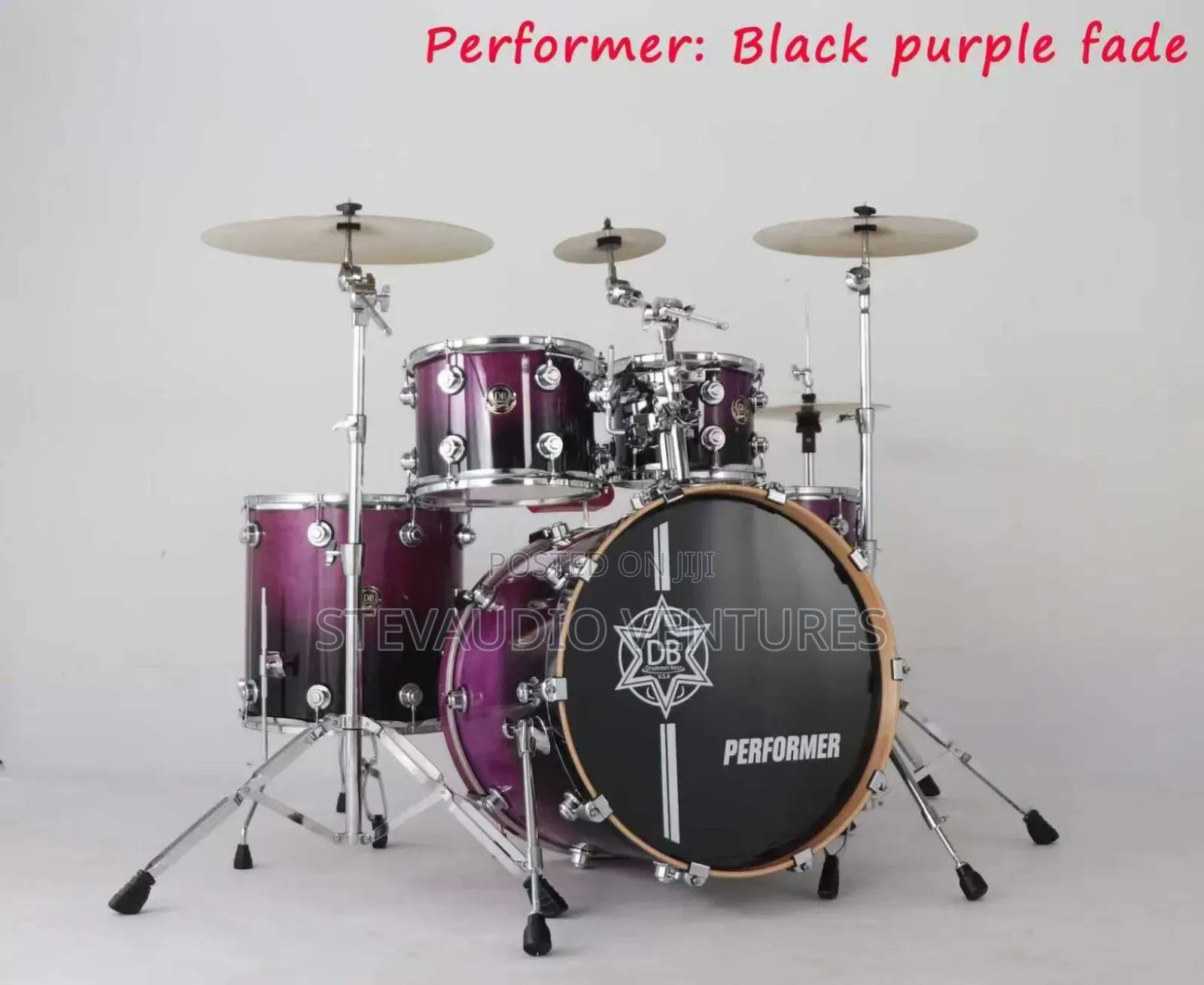 Db Professional 5pcs Drum Set Performer Series.