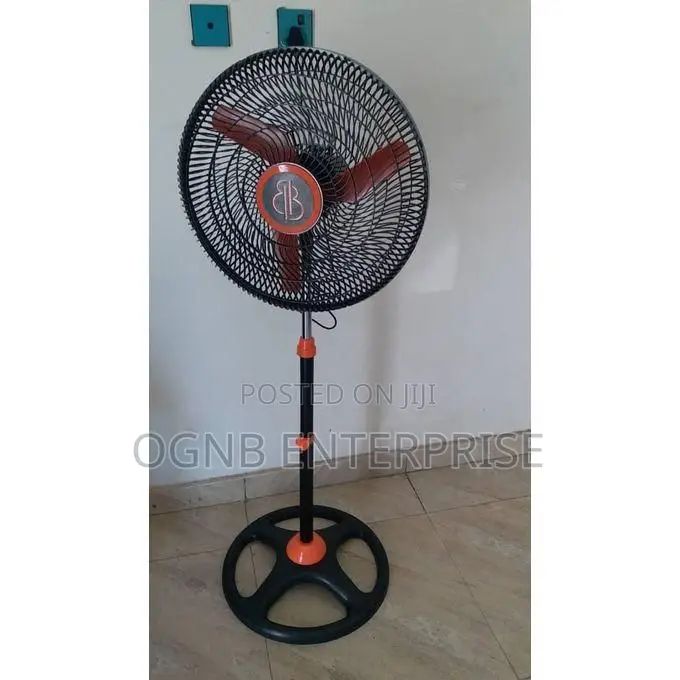 Bb Standing Fan With Pink Blade