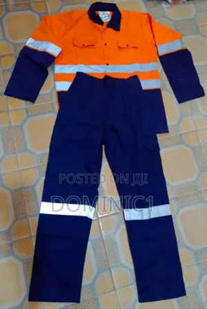Coverall Up And Down Blue And Orange