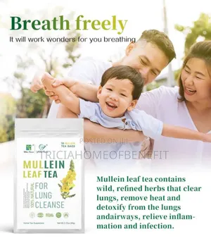 🌿 Mullein Leaf Tea – Natural Lung Cleanser