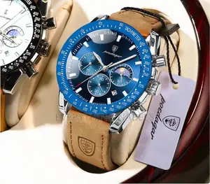 Poedagar Strong Leather Watch