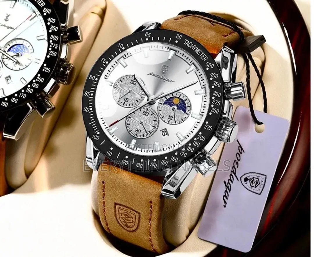 Poedagar Strong Leather Watch