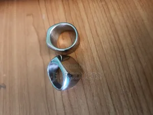 Simple Pure Silver Steel Rings