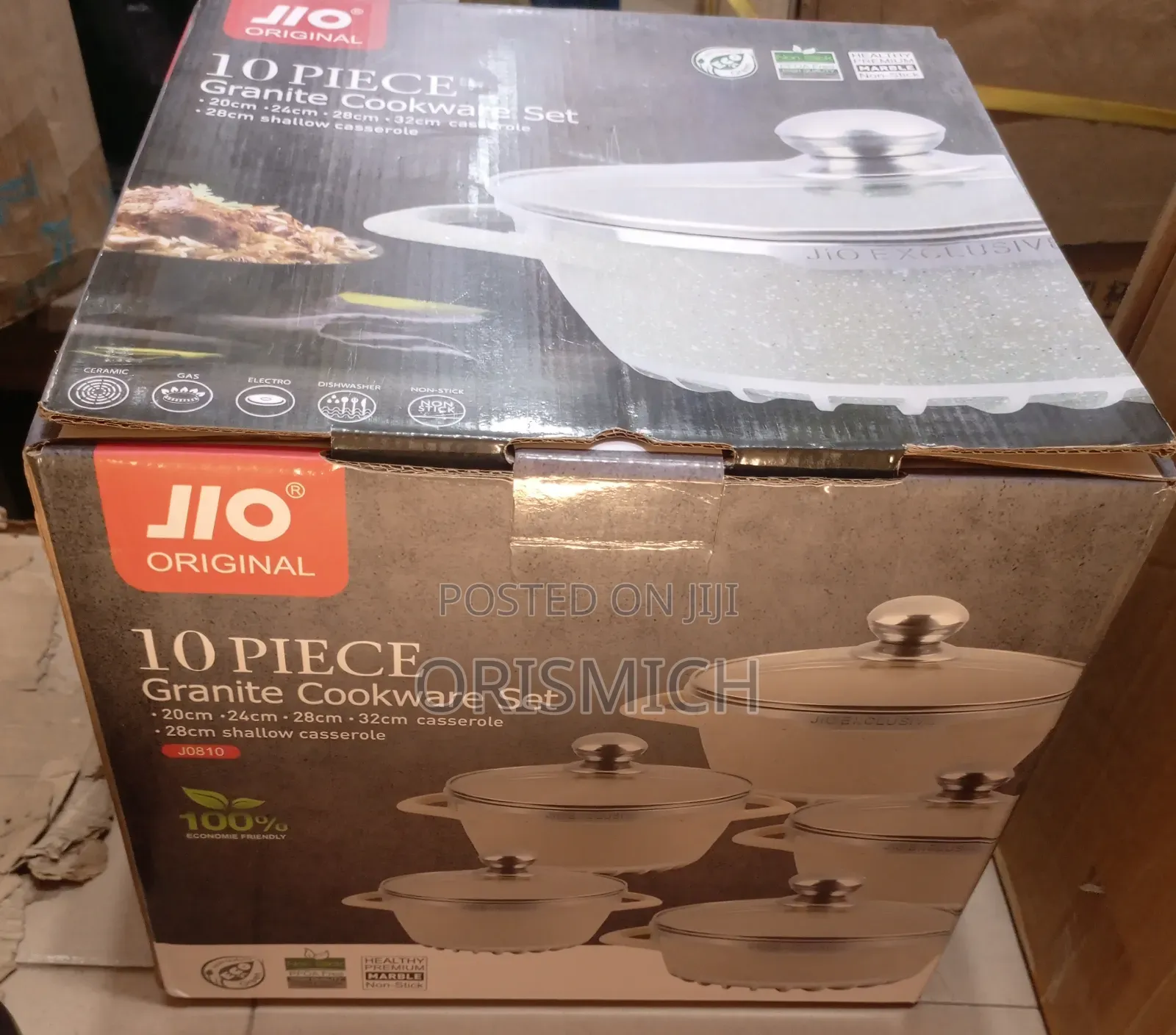10 Piece Granite Cookware Set