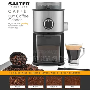 Caffé Coffee Grinder - Electric Burr Machine for Coffee Beans