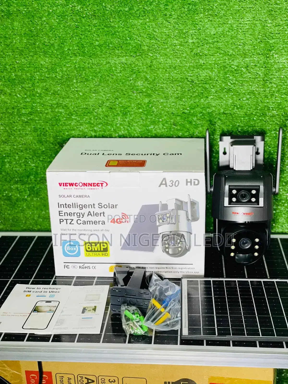 Solar Camera Ubox PTZ Dual Lens A30
