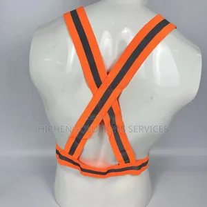 Elastic Adjustable Reflective Suspender Vest For Construction Workers