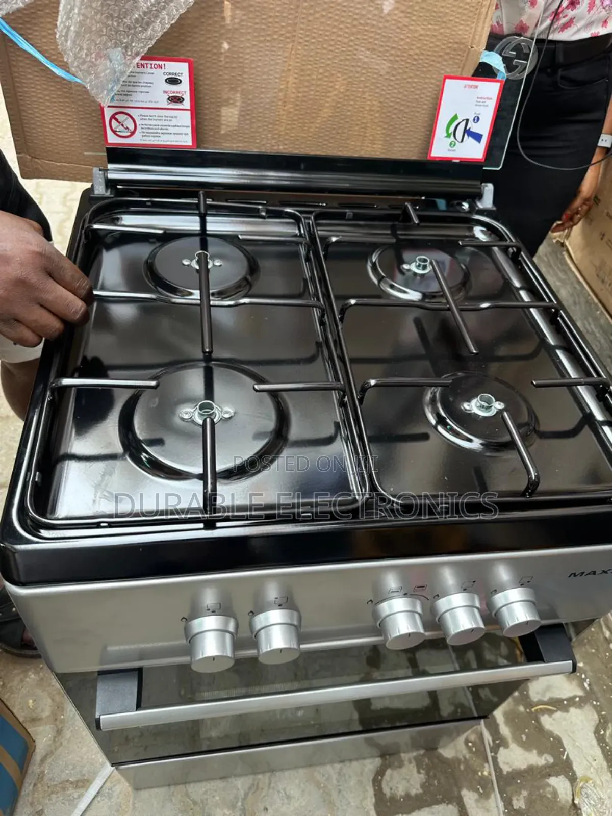 Maxi Standing Gas Cooker 4 Burner