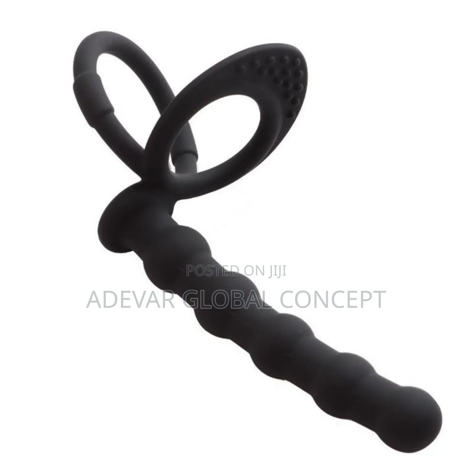 Double Point Ring Silicone Beaded Anal Plug Locking Ring Butt Plug