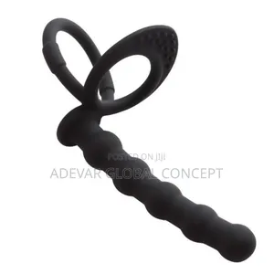 Double Point Ring Silicone Beaded Anal Plug Locking Ring Butt Plug