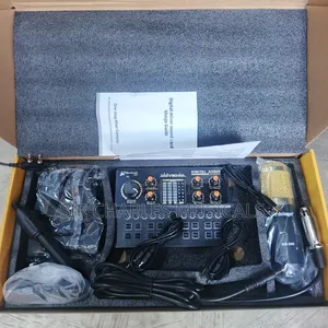 High Quality Bm-800 Studio Mic With V90 Live Sound Card