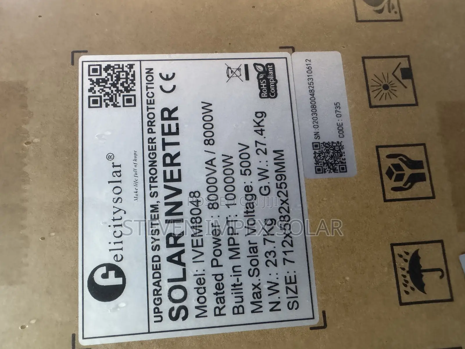 Felicity Solar Inverter Ivem 8kva 48v
