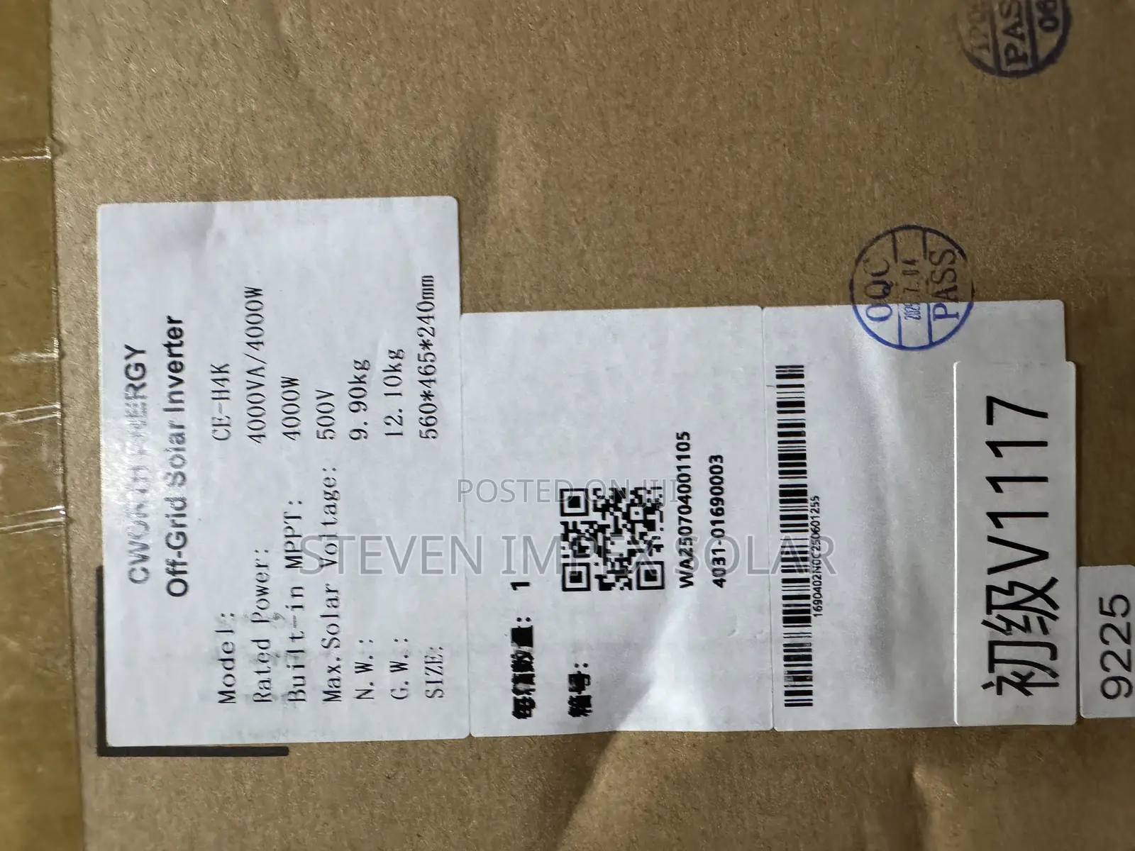 Cworth Solar Inverter Hybrid 4kva