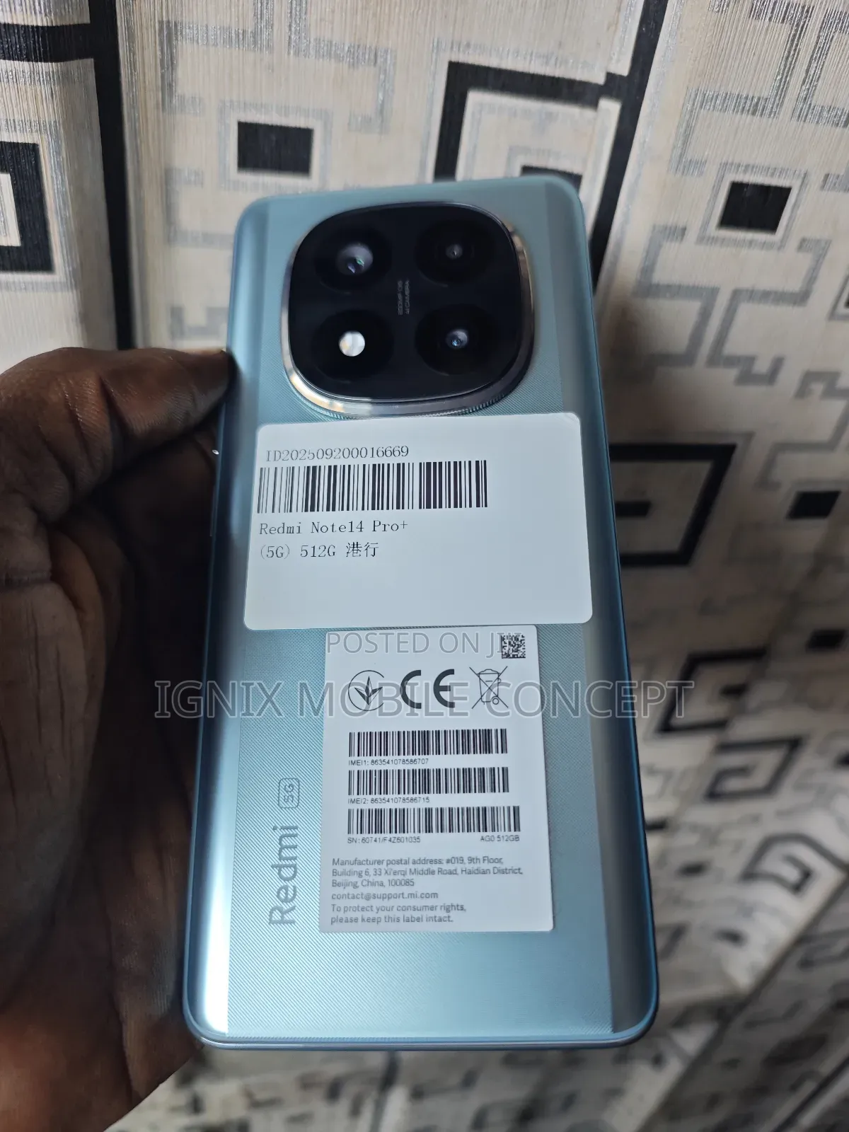 Xiaomi Redmi Note 14 Pro+ 5G 512 GB Blue
