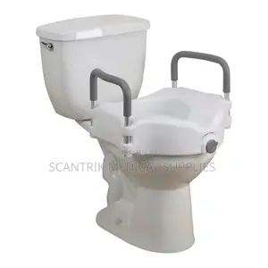 Raised Toilet Support With Arm Rest and 2 Legs in Nigeria by Scantrik