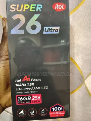 New Itel S26 Ultra 256 GB Black