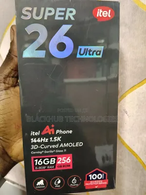 New Itel S26 Ultra 256 GB Black