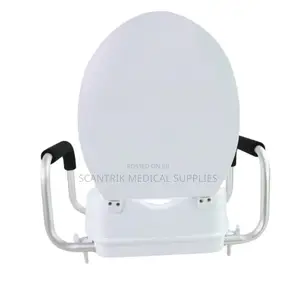 Hospital Raised Toilet Seat With Arm Rest in Nigeria by Scantrik
