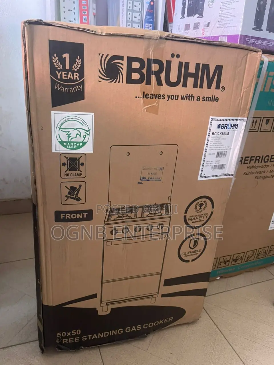 Bruhm 50x50 3 + 1 Standing Cooker